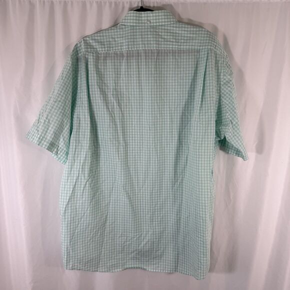 Duluth Polo Shirt Men's XL Green Plaid Button Up Short Sleeve 100% Cotton - Picture 8 of 12